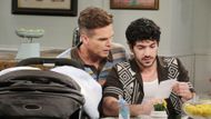Leo and Javi with baby Tesoro on Days of our Lives | Image: JPI